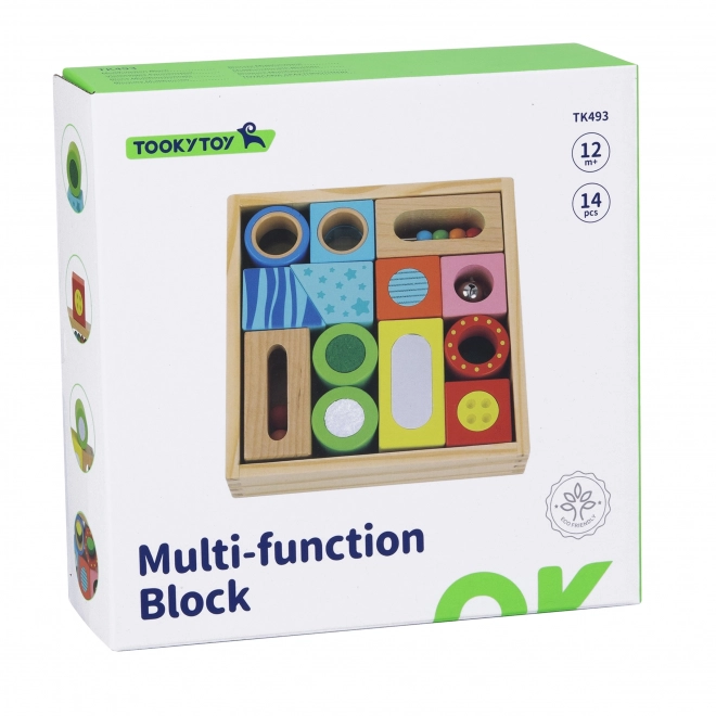 Tooky Toy houten multifunctionele sensorische blokken
