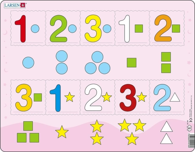 Educatieve Puzzel Tellen tot Drie 10 Stukjes