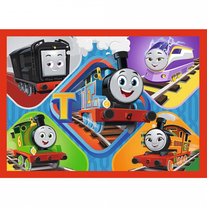 Puzzel 4in1 Dappere Thomas, Thomas en Vrienden
