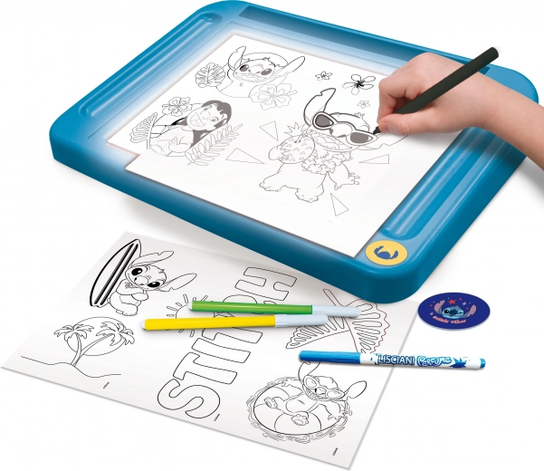 Verlichte plaat voor precies overtrekken