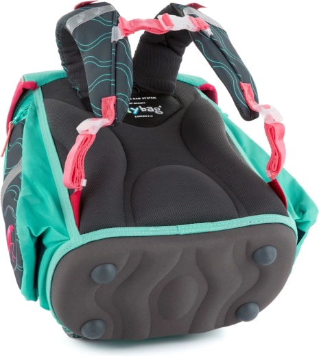 Ergonomisch gevormde rug en comfortabele schouderbanden