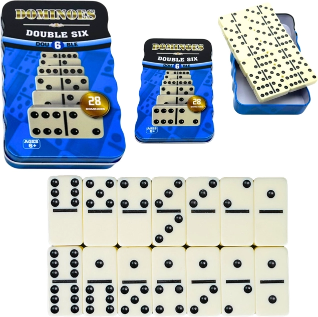 Klassiek Domino-spel - gezins- en logische pret met 28 stenen