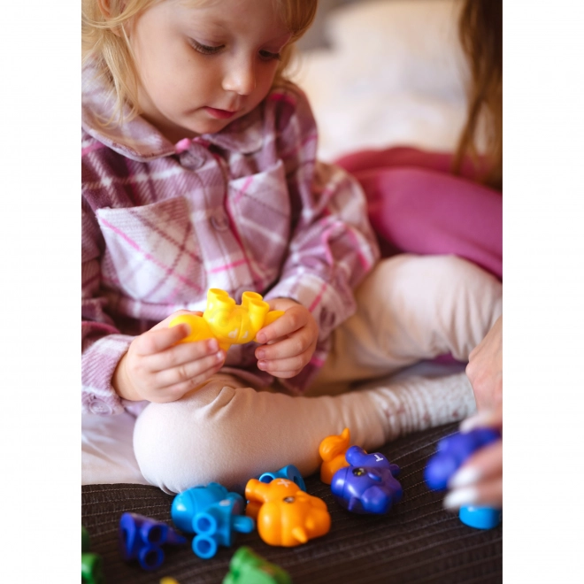Montessori set voor het leren van cijfers en kleuren Eenhoorns