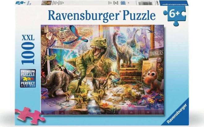Puzzel RAVENSBURGER Dinosaurussen komen tot leven XXL 100 stukken