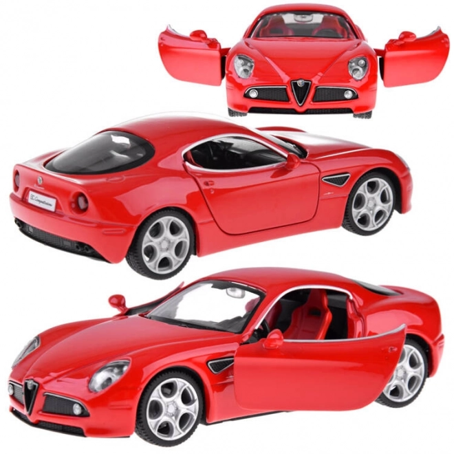 Metalen autootje Alfa Romeo 8C Competizione schaal 1:32