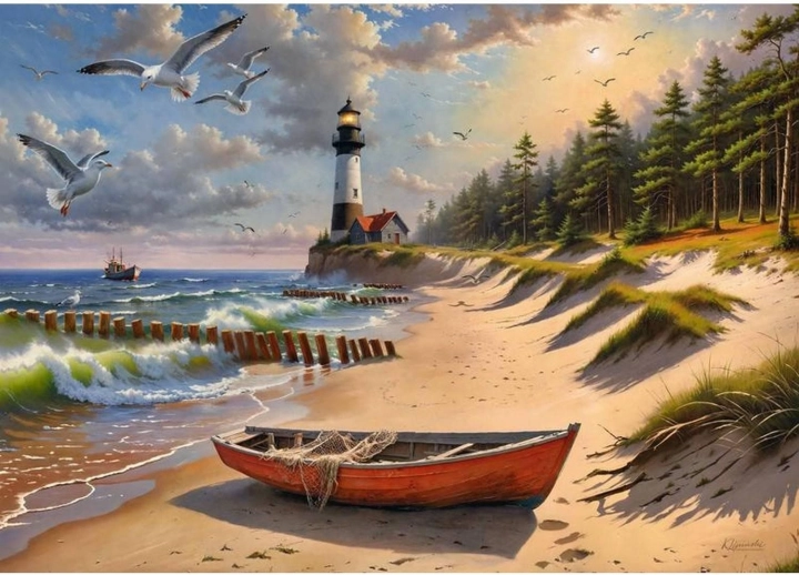 Puzzel Baltische kust 1000 stukjes