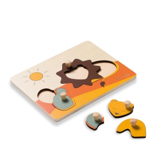Houten puzzel - Leeuw