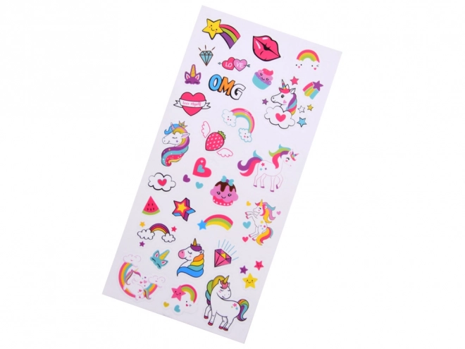 Magisch eenhoorngeheim dagboek met kleurrijke stickers