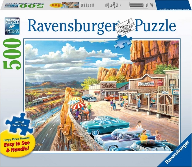 RAVENSBURGER Puzzel Overzichtspunt Halte XXL 500 stukjes