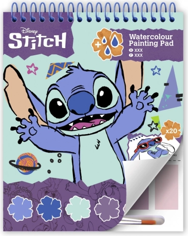 Lilo en Stitch blok met kleurplaten en verf