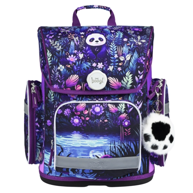 BAAGL 3 SET Ergo Jungle Panda: schooltas, etui, zakje
