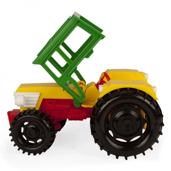 Tractor met aanhanger voor paarden