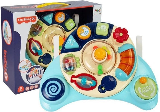 Interactief paneel Kinderspeelgoed Muziek Dierengeluiden Blauw