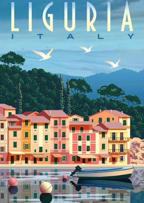 Ravensburger puzzel Ansichtkaart uit Ligurië 1000 stukjes