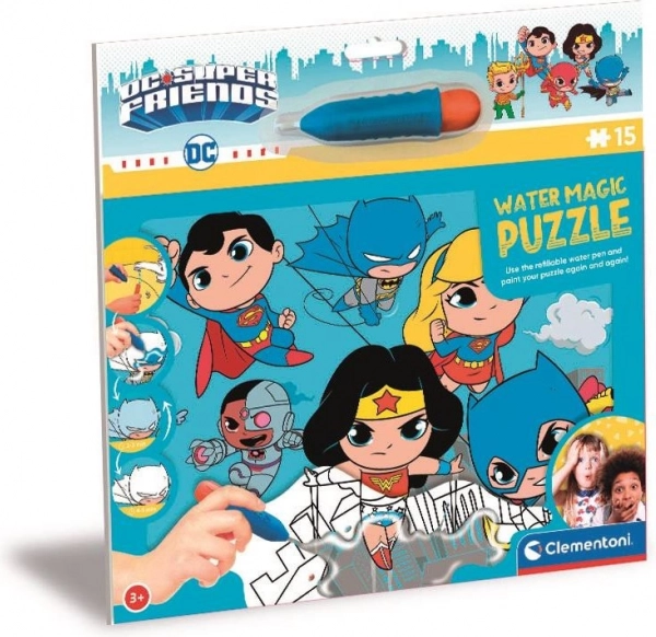 Clementoni Puzzel met Watermagie: DC Super Friends 15 Stukjes