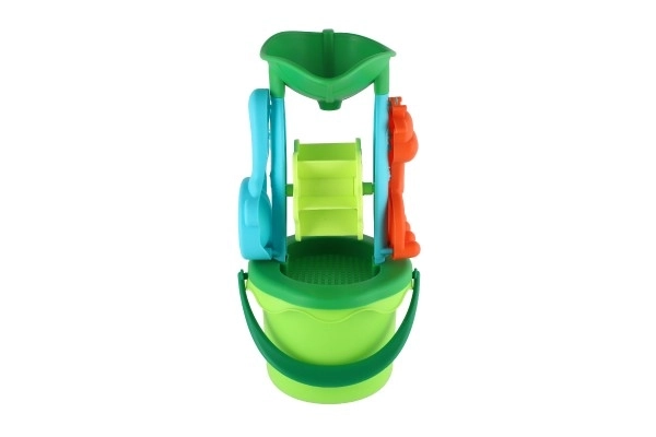 Plastic zandset voor kinderen met emmer en molen