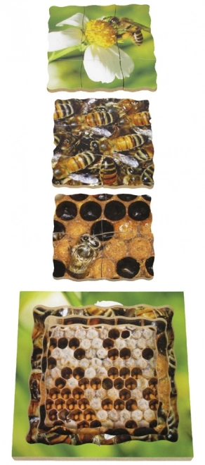 Just Jigsaws 600 Bij – houten gelaagde puzzel