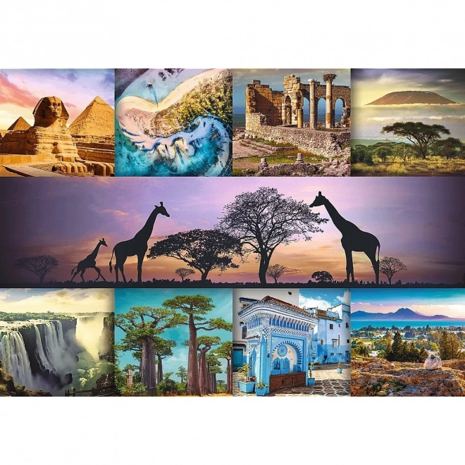 Trefl Puzzel 1000 stukjes - Collage Afrika