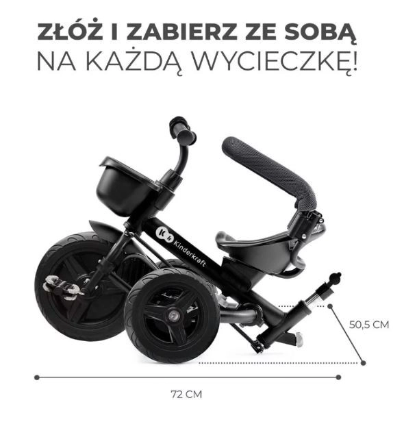 Kinder driewieler Aveo Malachite Grijs