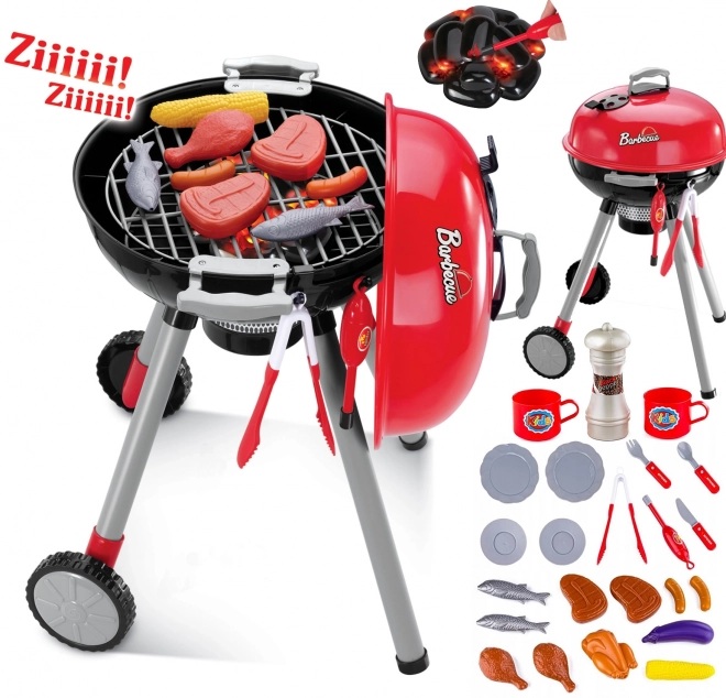 Kindergrill met lichten en geluiden op batterijen