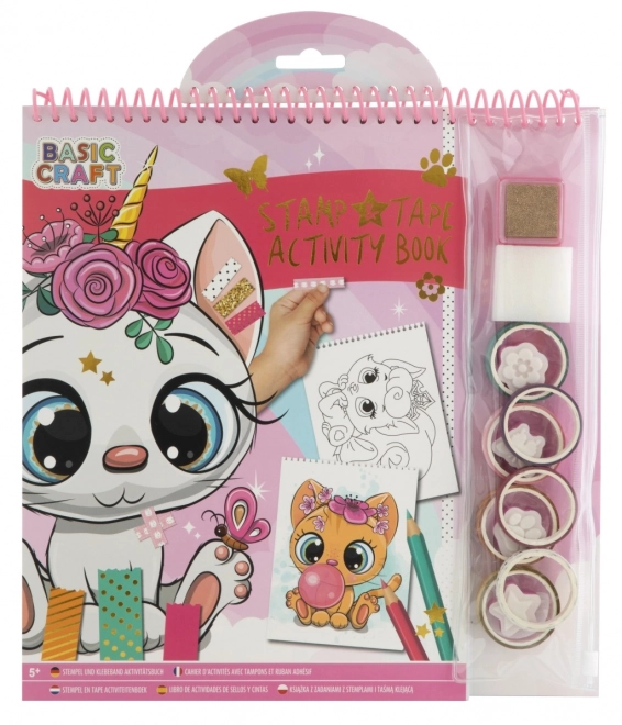 Kleurboek met stempels en stickers