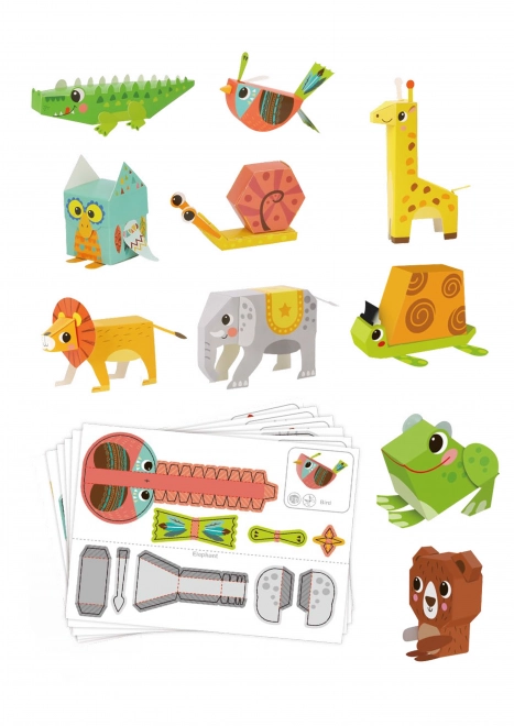 Woopie art&fun creatieve set origami 3D dieren