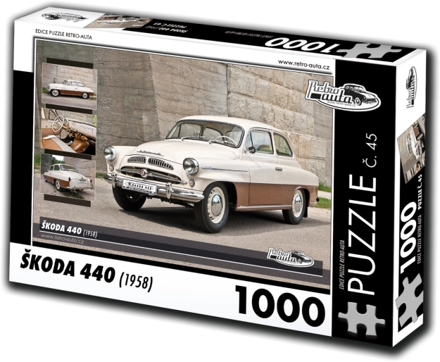 retro auto puzzel Škoda 440 (1958) 1000 stukjes