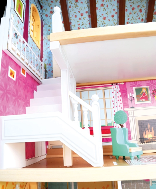 Realistische elementen: trap, balkon en lift