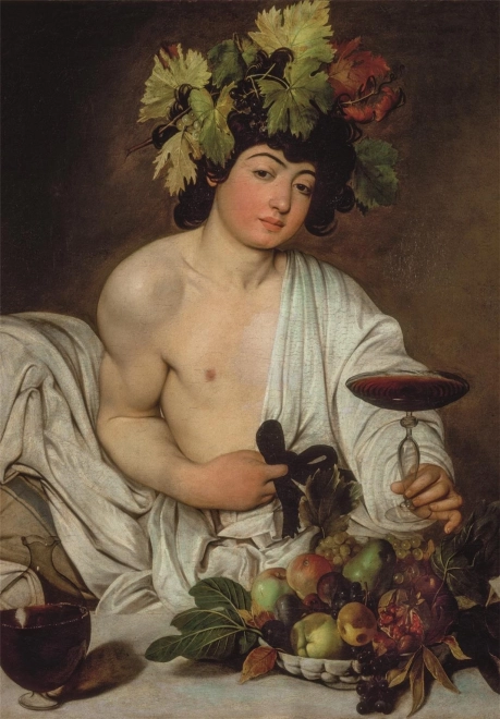 Puzzel 1000 stukjes Museum Caravaggio Bacchus