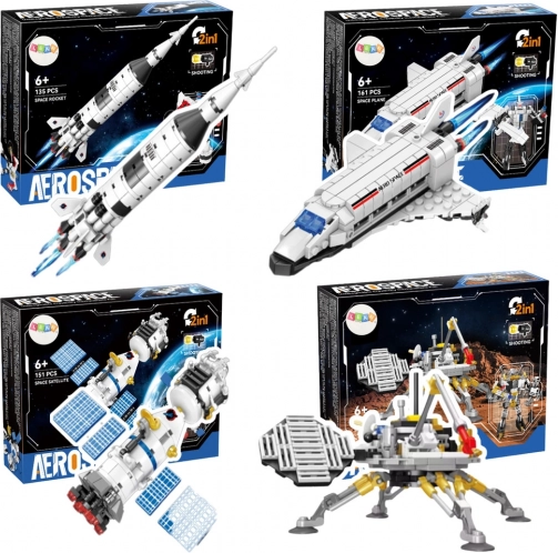 Bouwset Aerospace 2-in-1 – Marslander en ruimterobot, 146 onderdelen