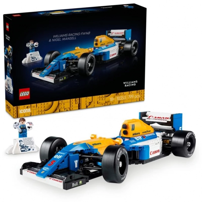 LEGO Icons 10353 Williams Racing FW14B met Nigel Mansell