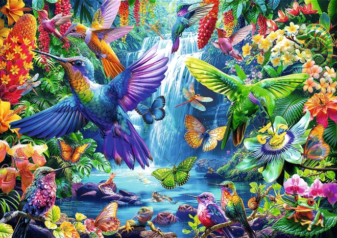 Puzzel 1000 stukjes – kolibries in de tropen