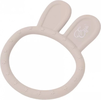 Bijtring van siliconen, Beige Bunny