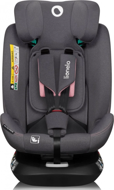 Draaibare autostoel voor kinderen Lionelo Bastiaan i-Size Pink Rose