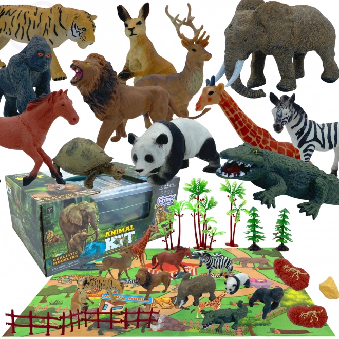 Safari figuren en speelmat Woopie