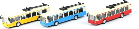 Speelgoed - Leuke trolleybus met Pull-Back functie
