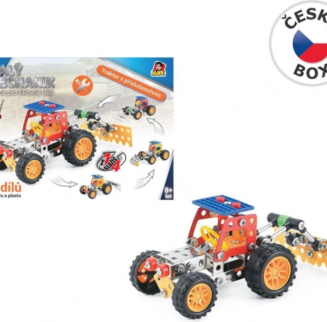 Kleine monteur trekker met accessoires