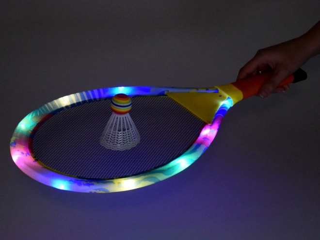Verlichte badmintonrackets voor plezier