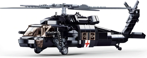 Realistische reddings-UH–60 met functionele rotors
