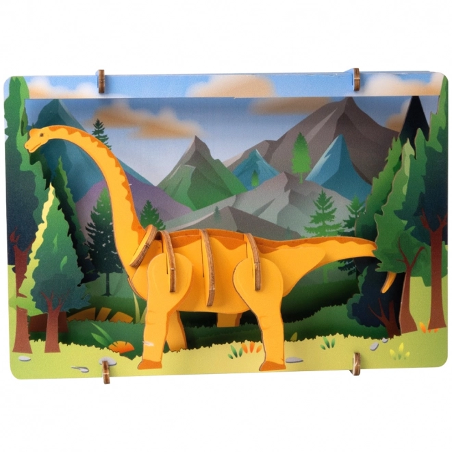 EscapeWelt 3D houten puzzel Brontosaurus
