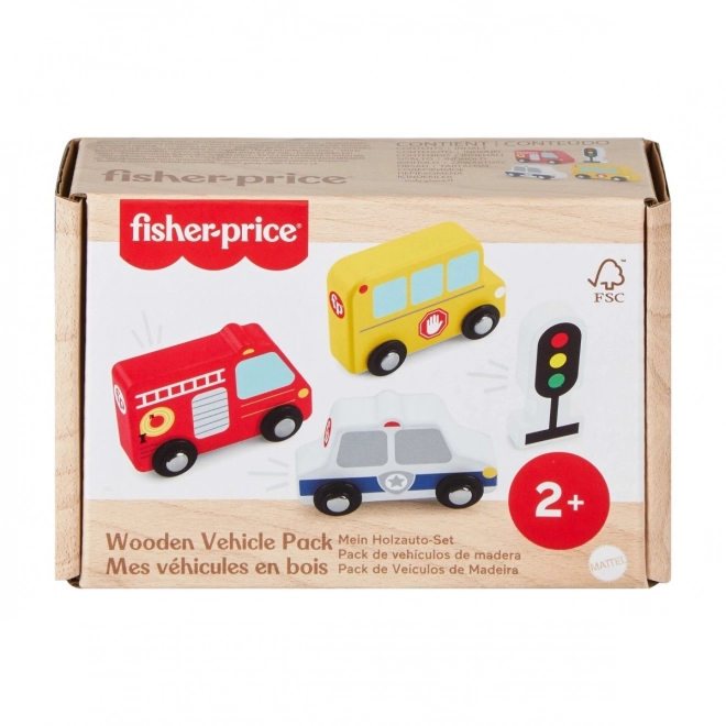 Set van houten voertuigen Fisher-Price