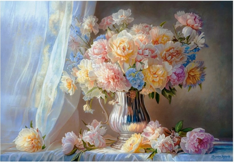 Castorland Puzzle Art Collection pioenen 1500 stukjes