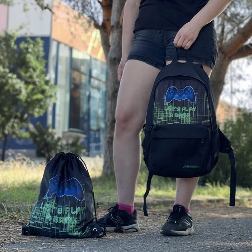School gaming rugzak 22 l met gymtas KRUZZEL