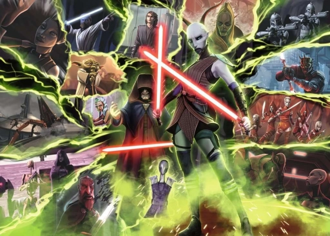 Ravensburger-puzzel Star Wars schurken: Asajj Ventress 1000 stukjes