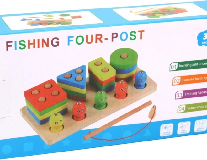 Houten kinderpuzzel met visjes