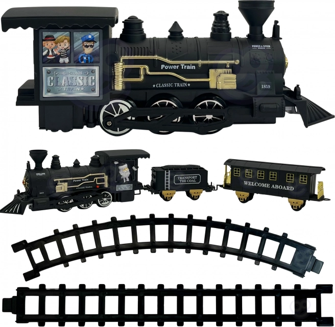 Woopie stoomtrein XXL set van rails 403 cm