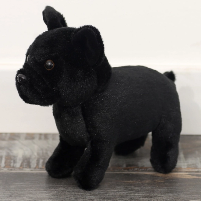 zwarte pluchen hond 19 cm