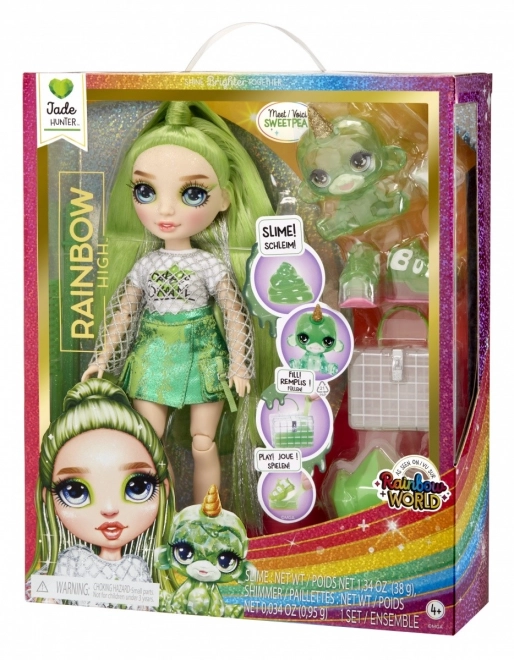 Rainbow High Fashion pop met huisdier - Jade Hunter