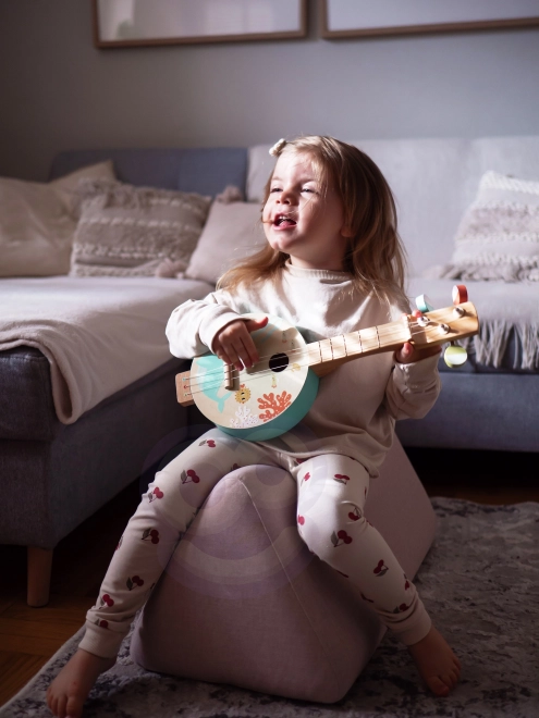 Houten banjo voor kinderen met zee thema