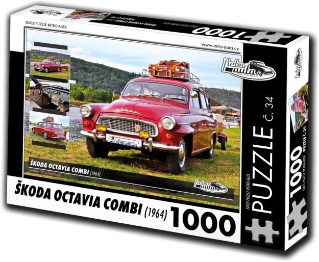 retro-auto legpuzzel škoda octavia combi (1964) – 1000 stukjes